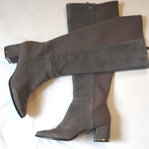 Calvin Klein Gray Freeda Tall Boot - Picture 5 of 11